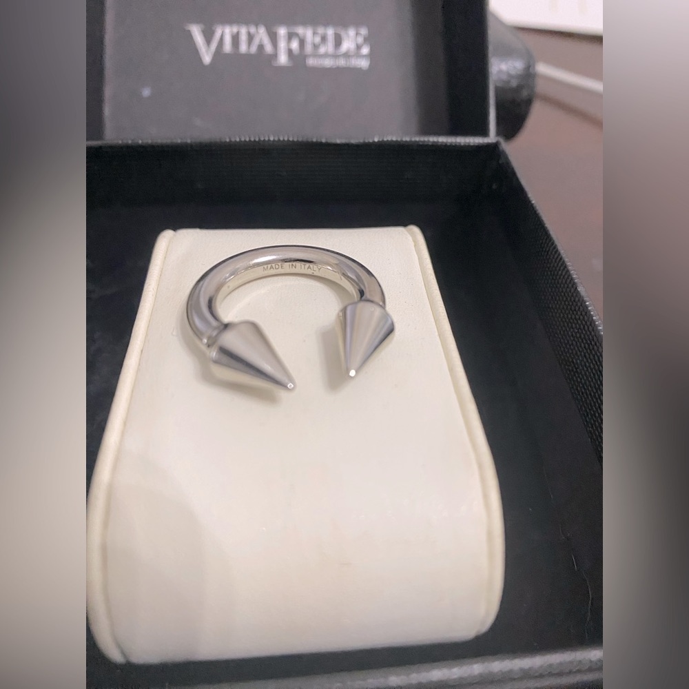 Vita Fede spike silver ring